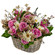 floral arrangement in a basket. Moscow